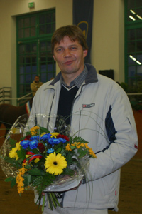 Karl-Heinz Köpp ist durch den Hengst Chacco-Blue 2010 zum dritten mal infolge erfolgreichster Mecklenburger Züchter. Foto: Wego